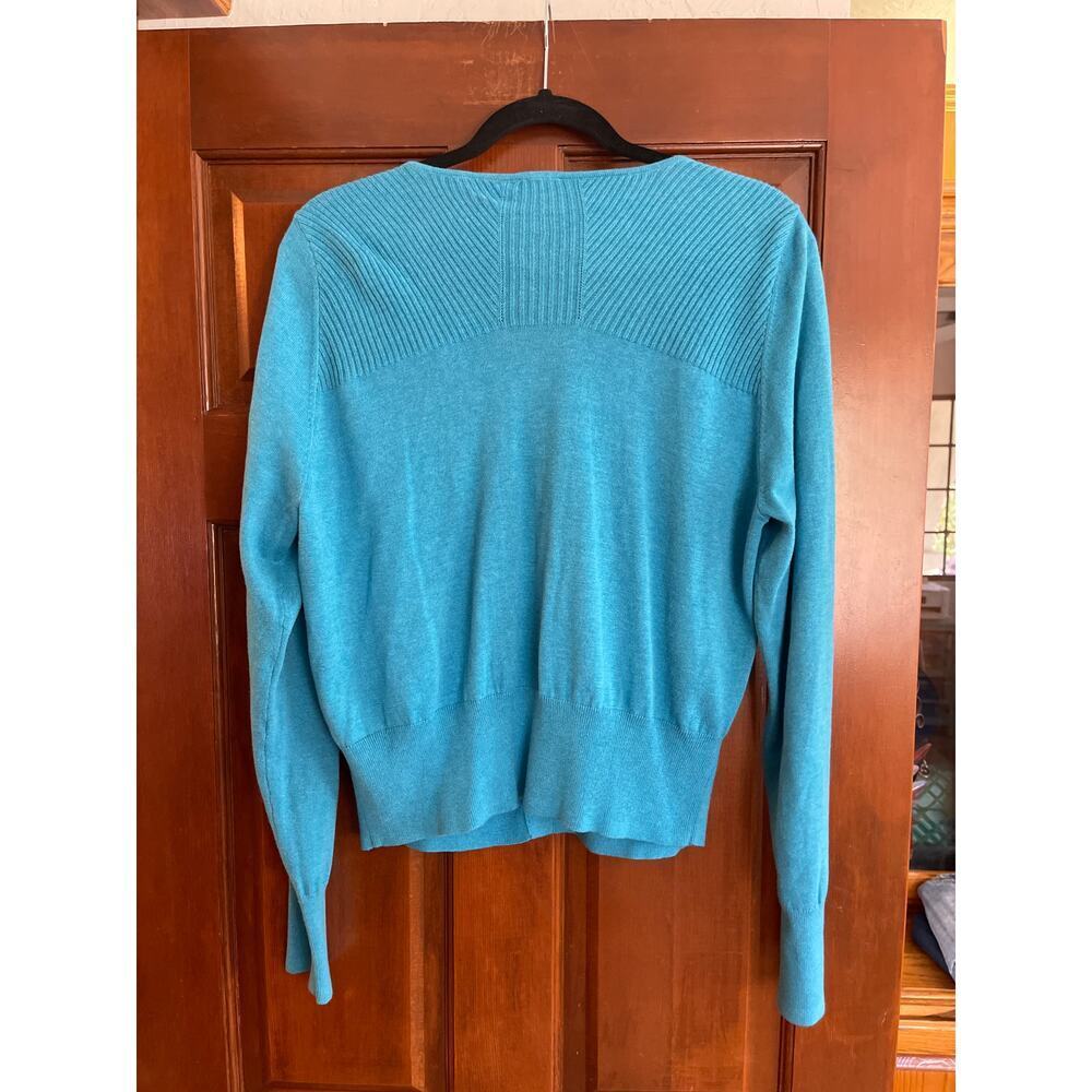 Cabi blue cardigan size L - Picture 4 of 4